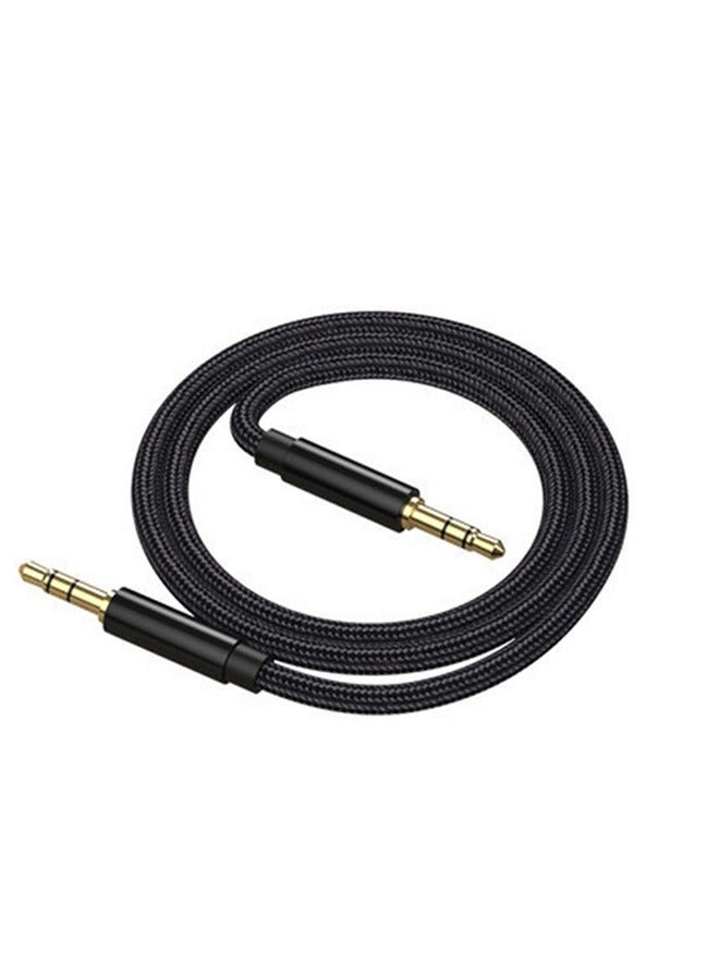 3.5mm Nylon Braided Aux Cable, Audio Auxiliary Input Adapter Male to Male AUX Cord for Headphones Car Home Stereos Speaker 1M - Image 2